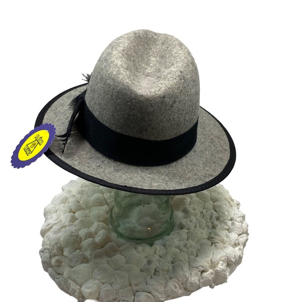 Handmade Gray Wool Rancher - Picture 4 of 10